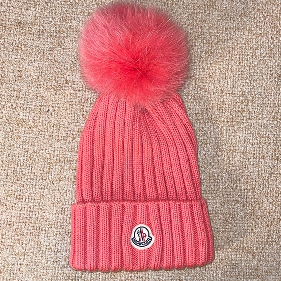 Moncler Accessories - NWOT Moncler Fur Pom Hat